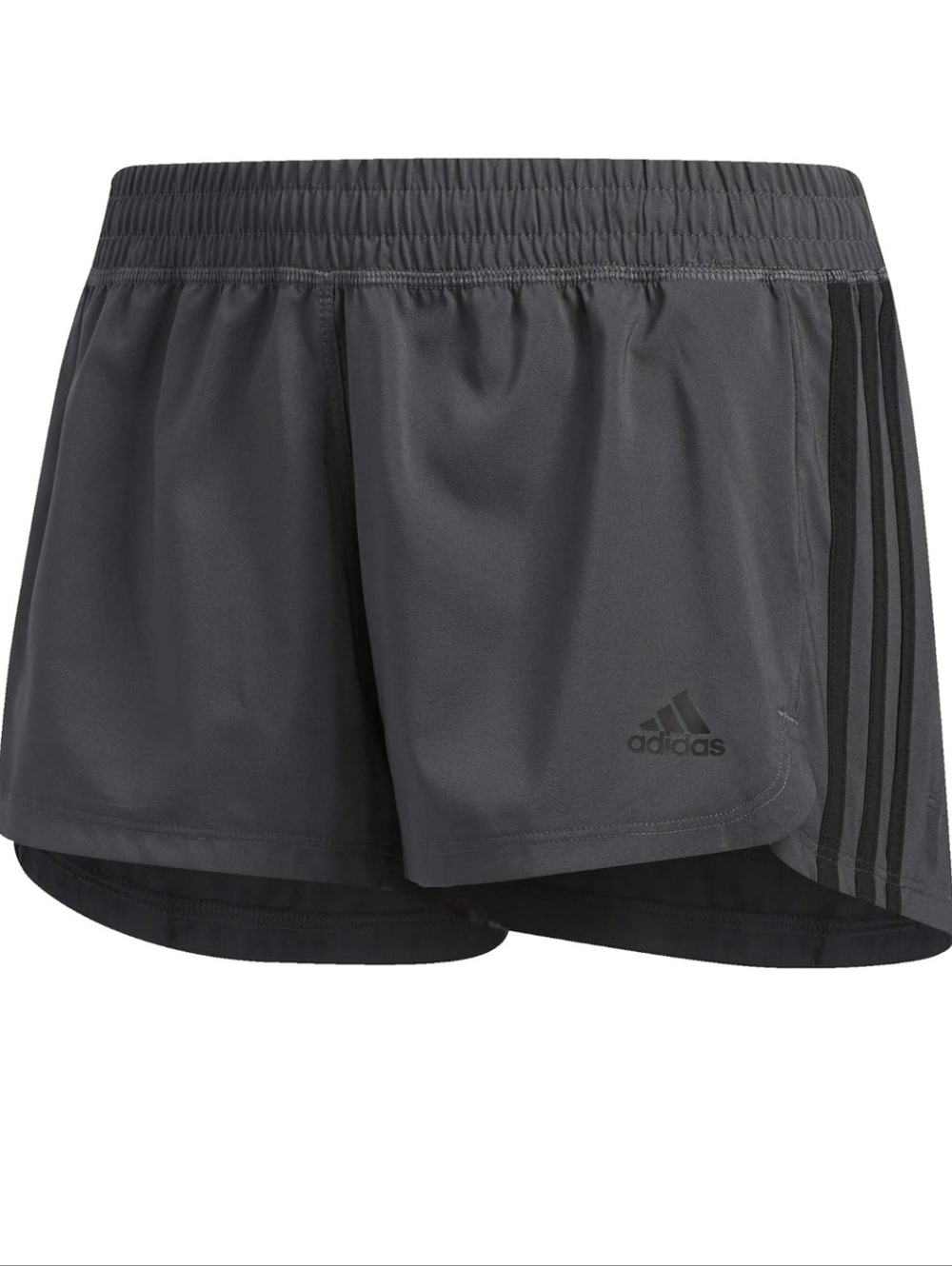 Adidas Aeroready Gray & Black Running Pacer Training Shorts Size Large Casual - Picture 4 of 14